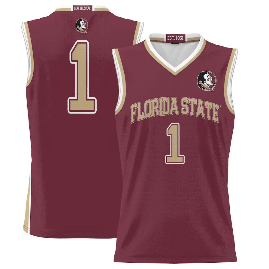 Custom #1 Garnet Basketball Shirt Top