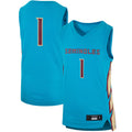 Custom #1 Turquoise Basketball Shirt Top