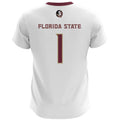 Custom #1 White College Shirt Top