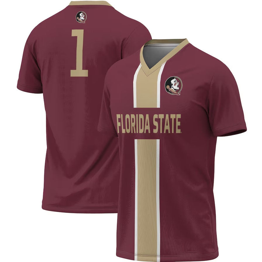 Custom #1 Garnet College Shirt Top