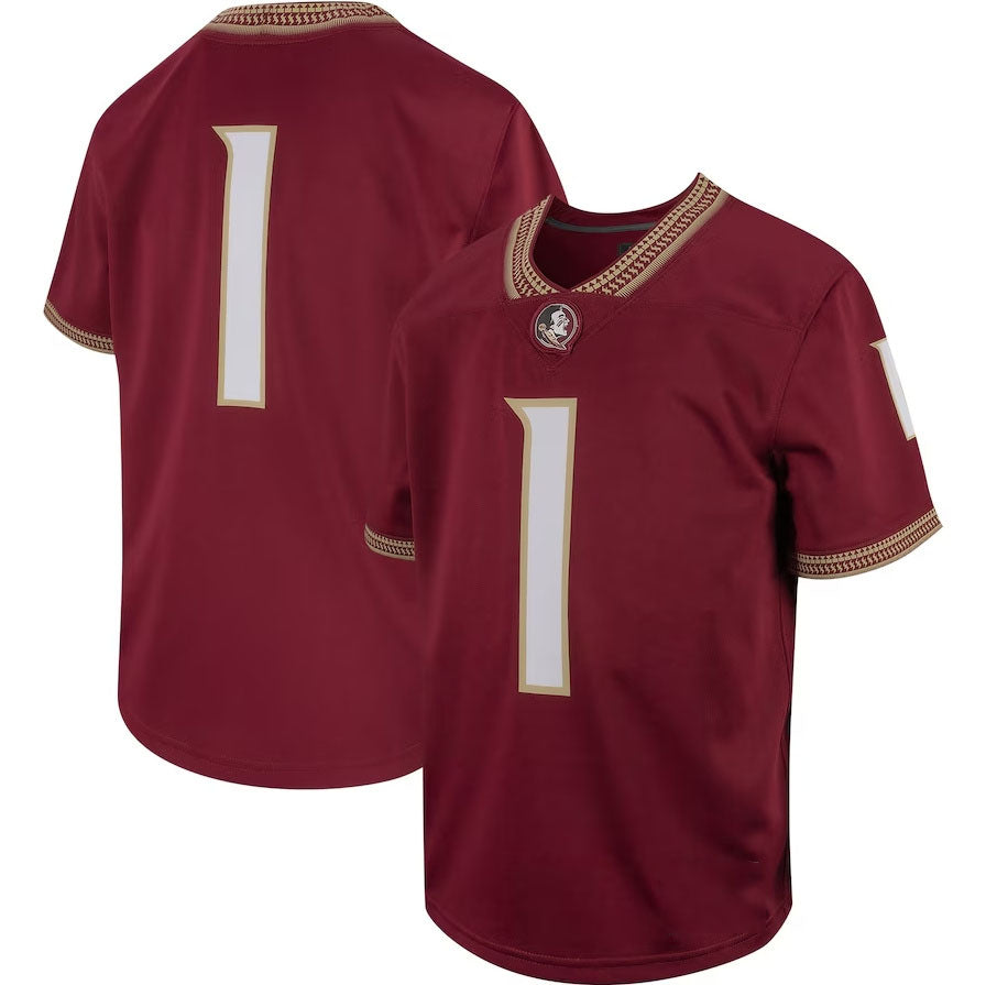 Custom #1 Garnet Football Shirt Top