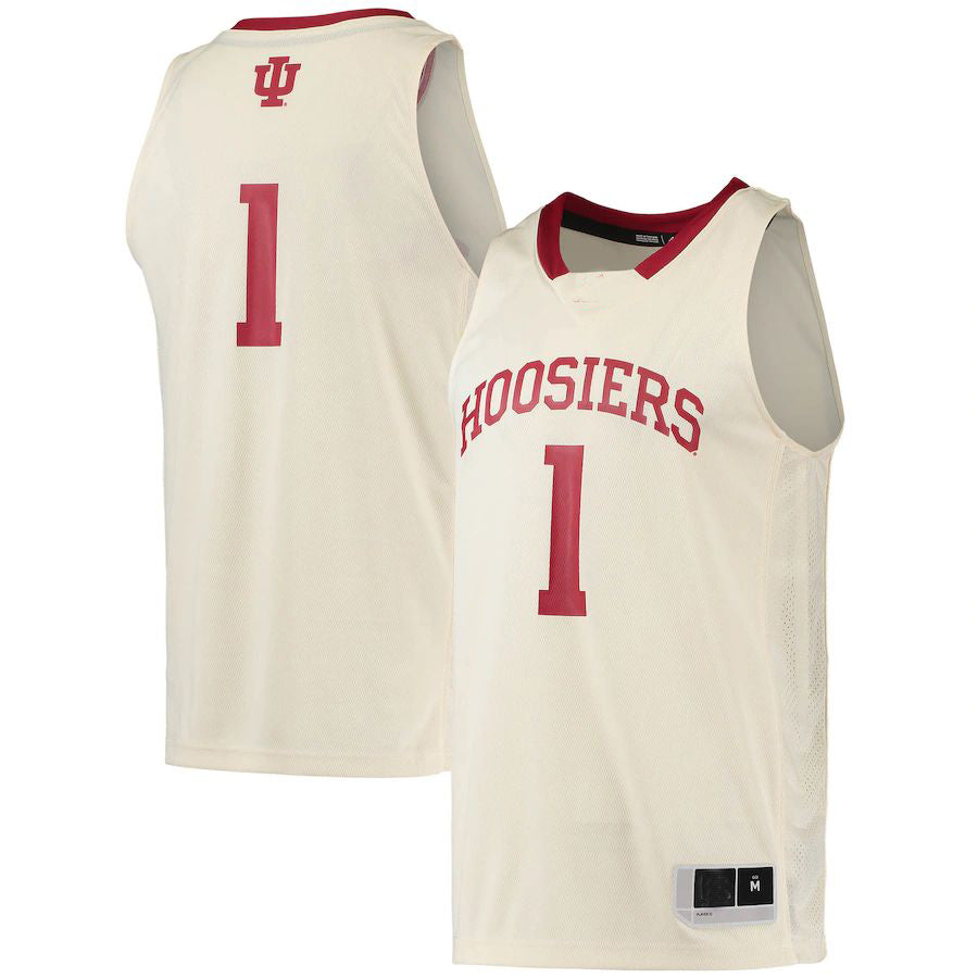 Custom #1 Cream Basketball Shirt Top