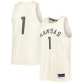 Custom #1 Cream Retro College Shirt Top