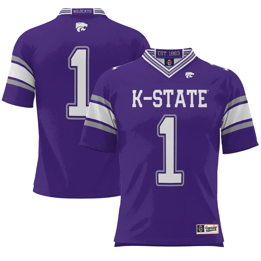 Custom #1 Purple Football Shirt Top