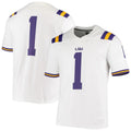 Custom #1 White Football Shirt Top