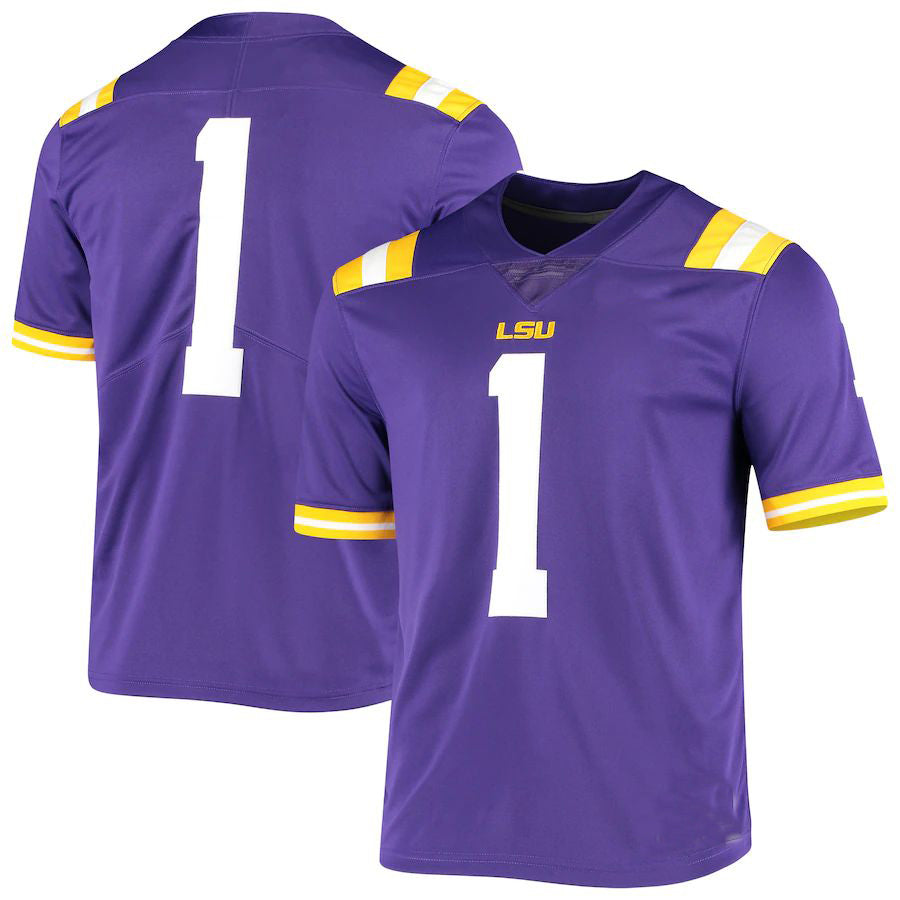 Custom #1 Purple Football Shirt Top