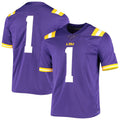 Custom #1 Purple Football Shirt Top