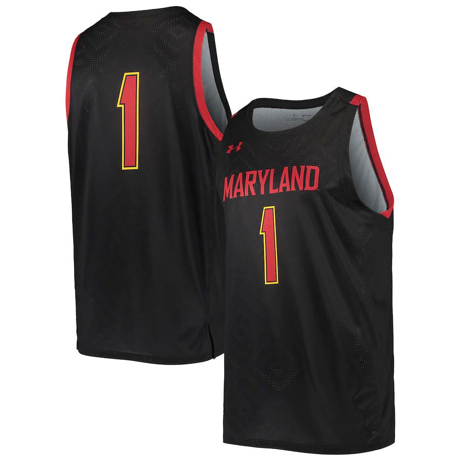 Custom #1 Black Basketball Shirt Top