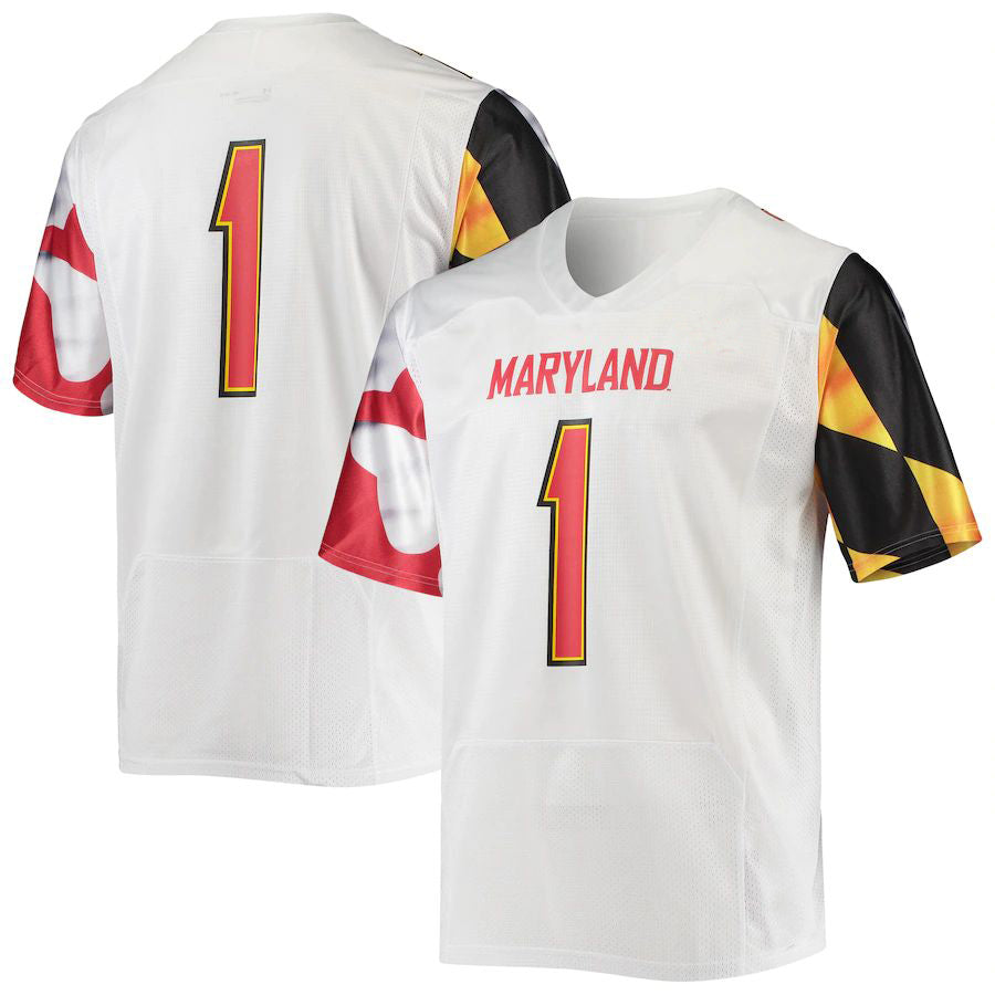 Custom #1 White Football Shirt Top