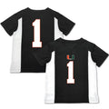 Custom #1 Black Football Shirt Top