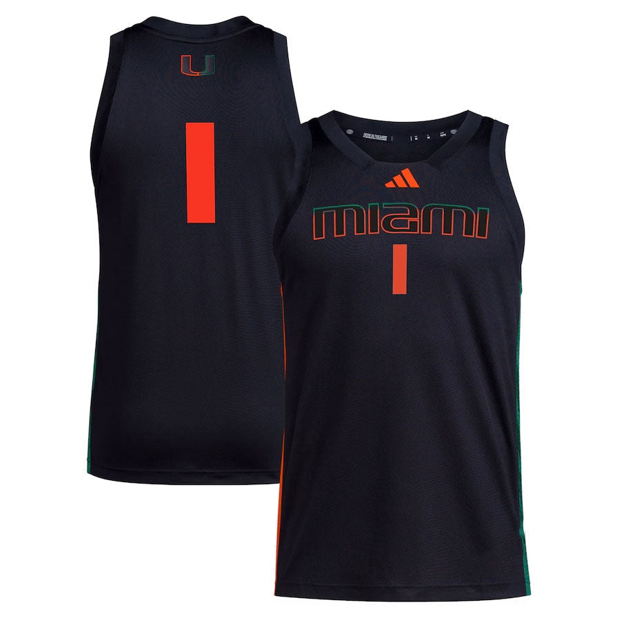 Custom #1 Black College Shirt Top