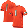Custom #1 Orange Football Shirt Top
