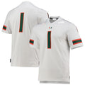 Custom #1 White Football Shirt Top