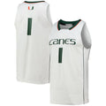 Custom #1 White Basketball Shirt Top