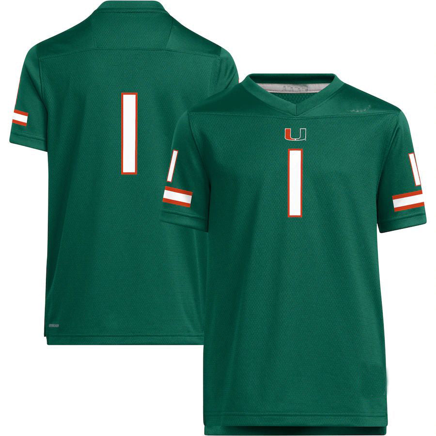 Custom #1 Green Football Shirt Top