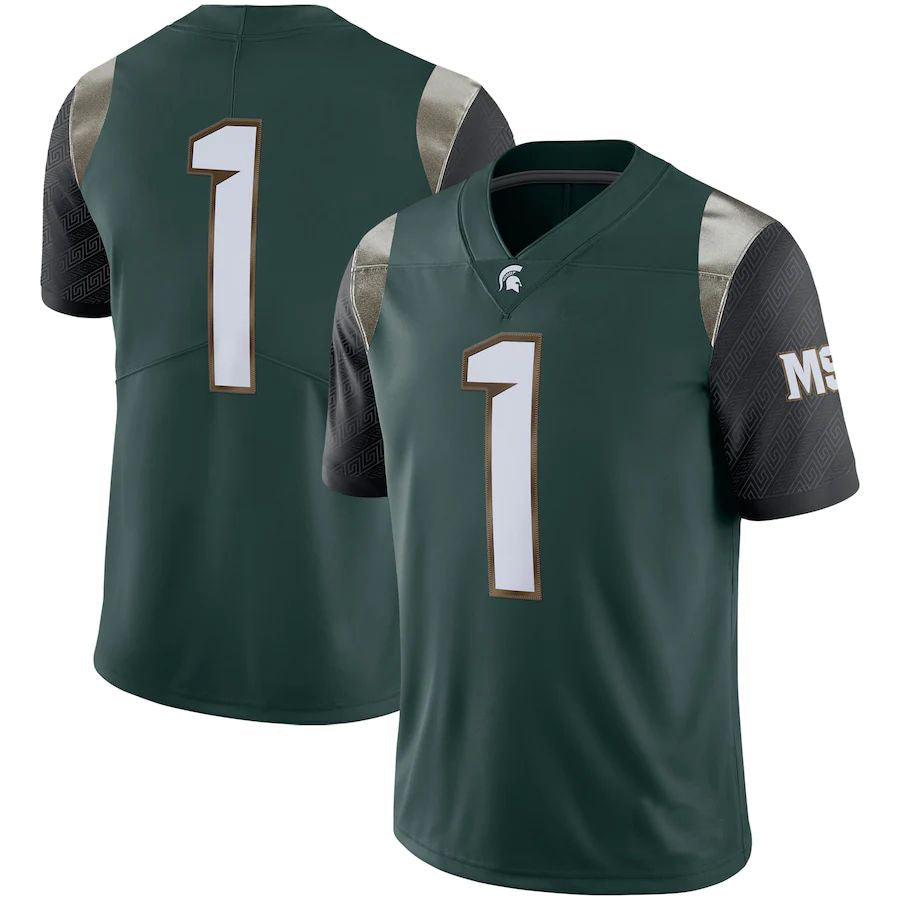 Custom #1 Green College Shirt Top
