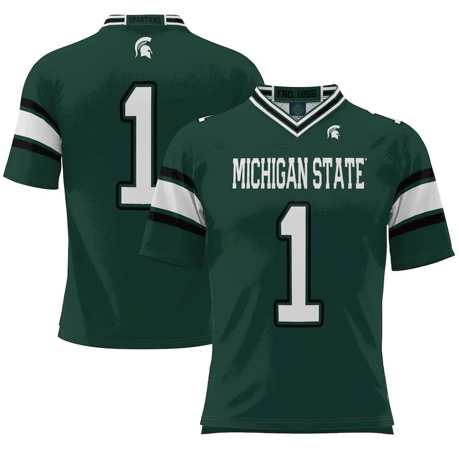 Custom #1 Green Football Shirt Top