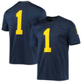 Custom #1 Navy College Shirt Top