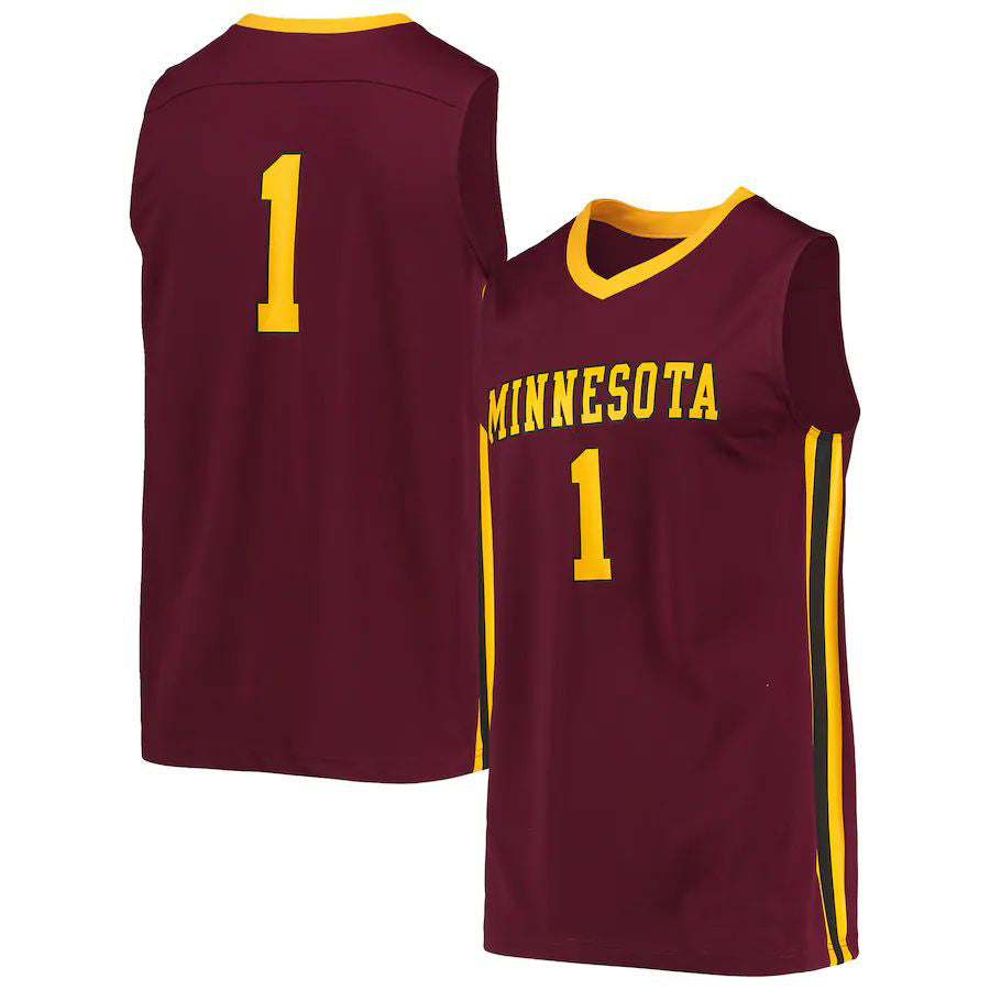 Custom #1 Maroon Basketball Shirt Top