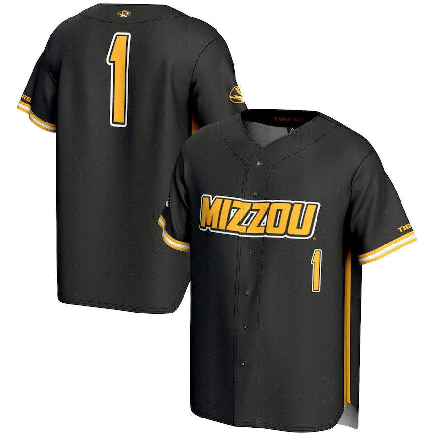Custom #1 Black DET Baseball Shirt Top