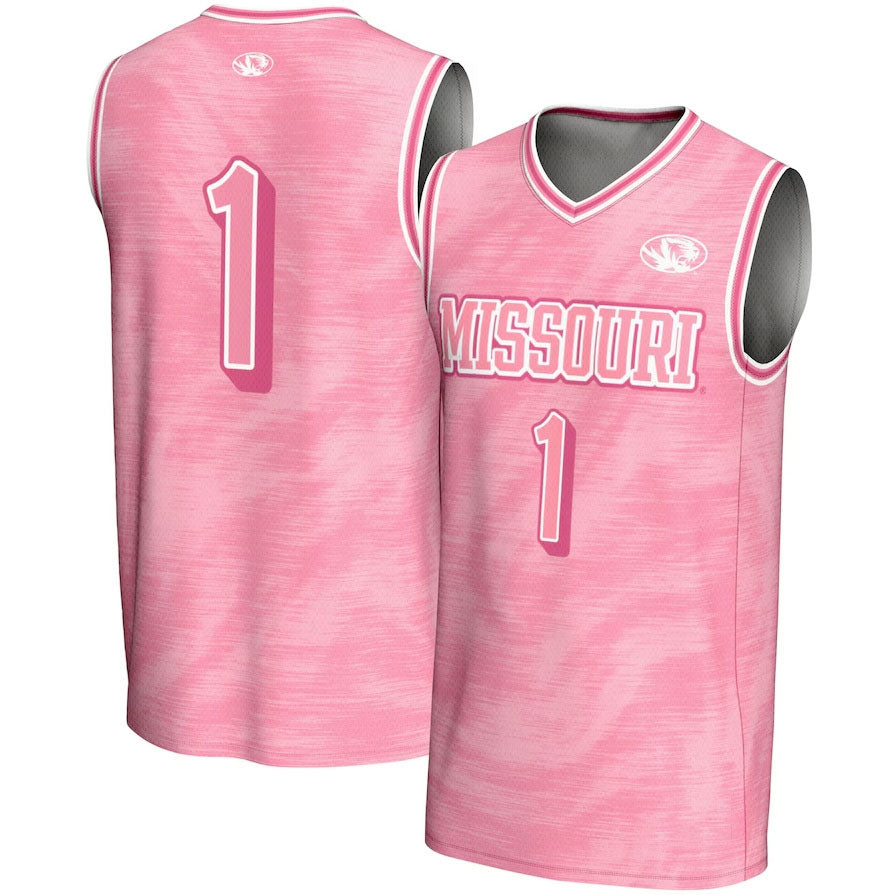 Custom #1 Pink Basketball Shirt Top
