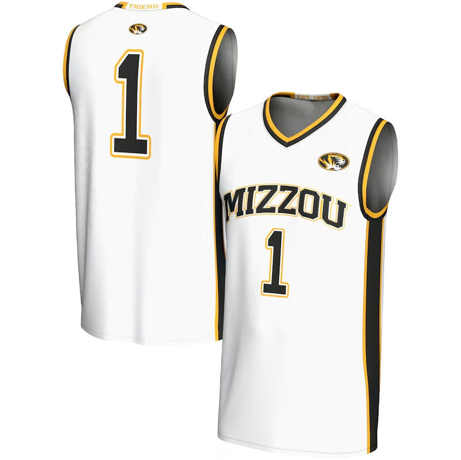 Custom #1 White Basketball Shirt Top
