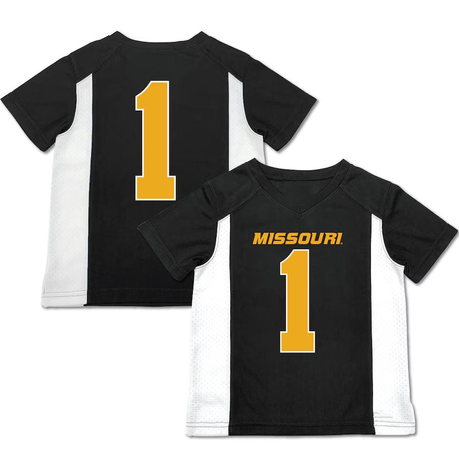 Custom #1 Black Football Shirt Top