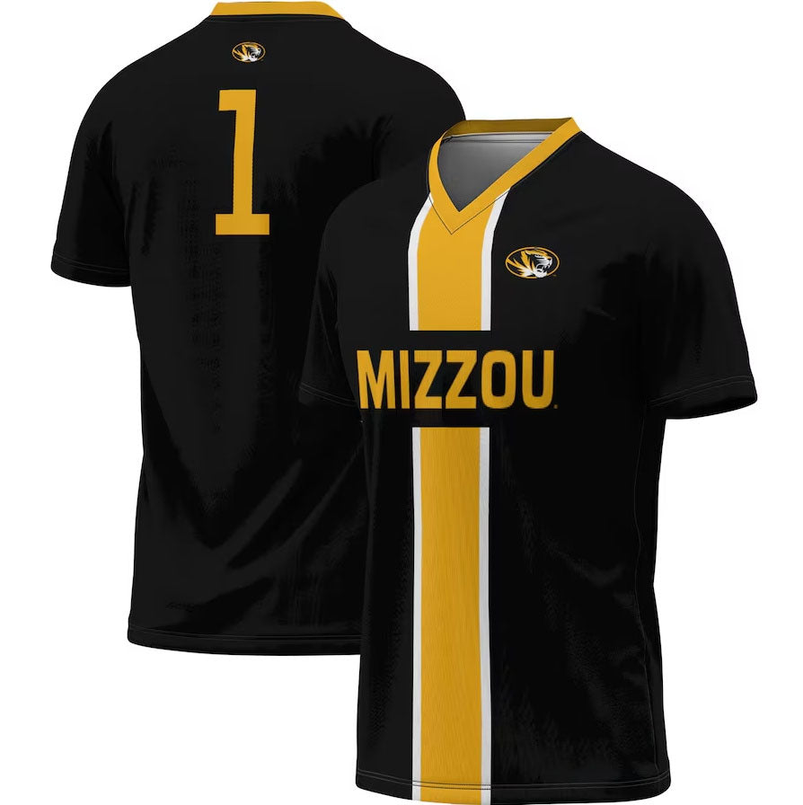 Custom #1 Black College Shirt Top
