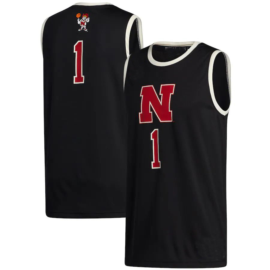 Custom #1 Black College Shirt Top