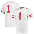 Custom #1 White Football Shirt Top