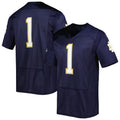 Custom #1 Navy Football Shirt Top
