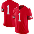 Custom #1 Scarlet Football Shirt Top
