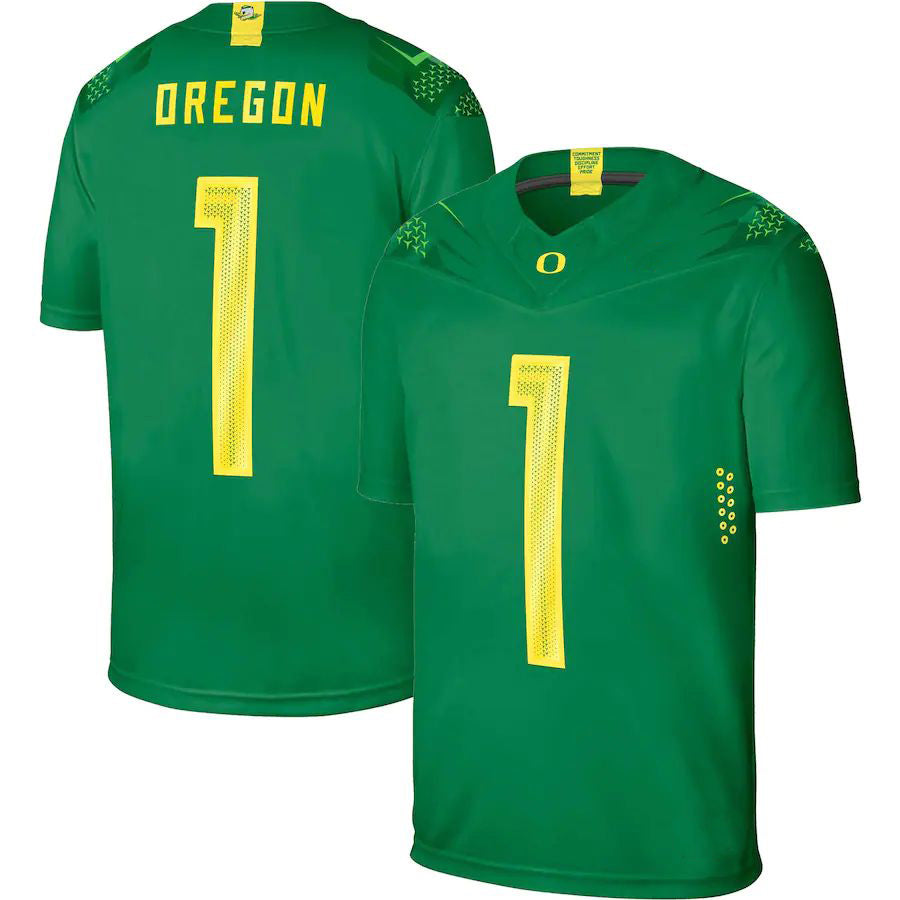 Custom #1 Green College Shirt Top