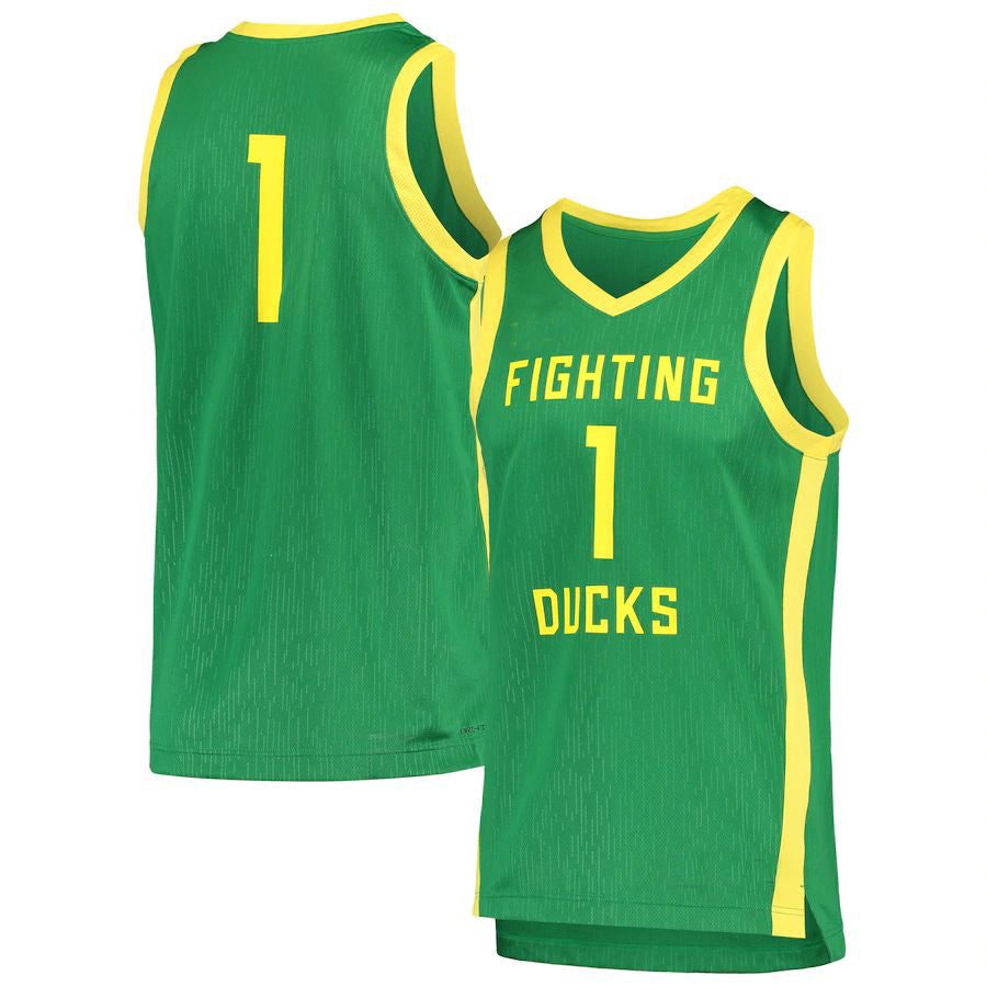 Custom #1 Green Basketball Shirt Top