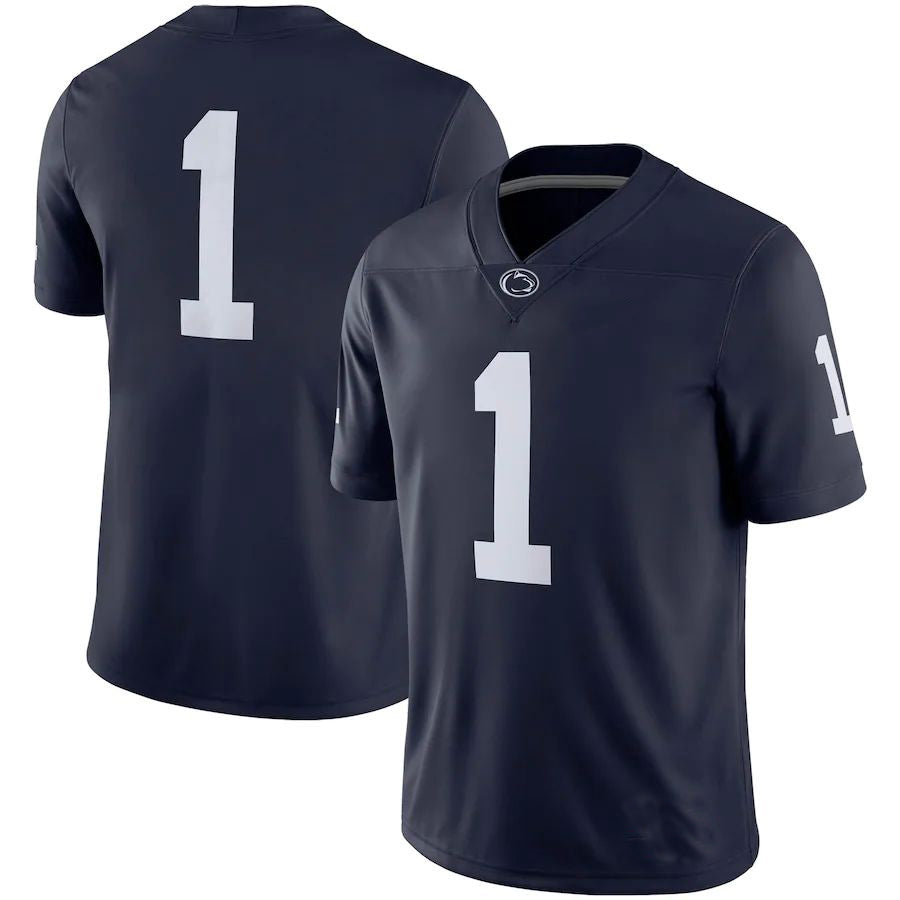 Custom #1 Navy College Shirt Top
