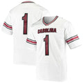 Custom #1 White Football Shirt Top