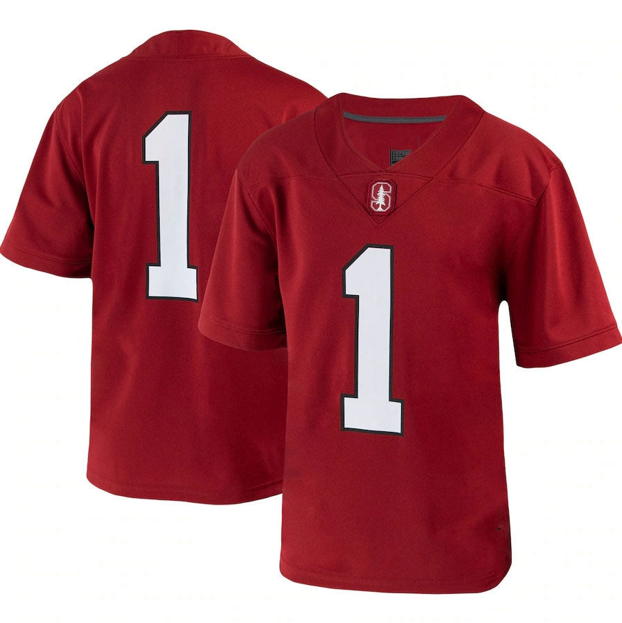 Custom #1 Crimson Football Shirt Top