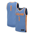 Custom #1 Light Blue Basketball Shirt Top