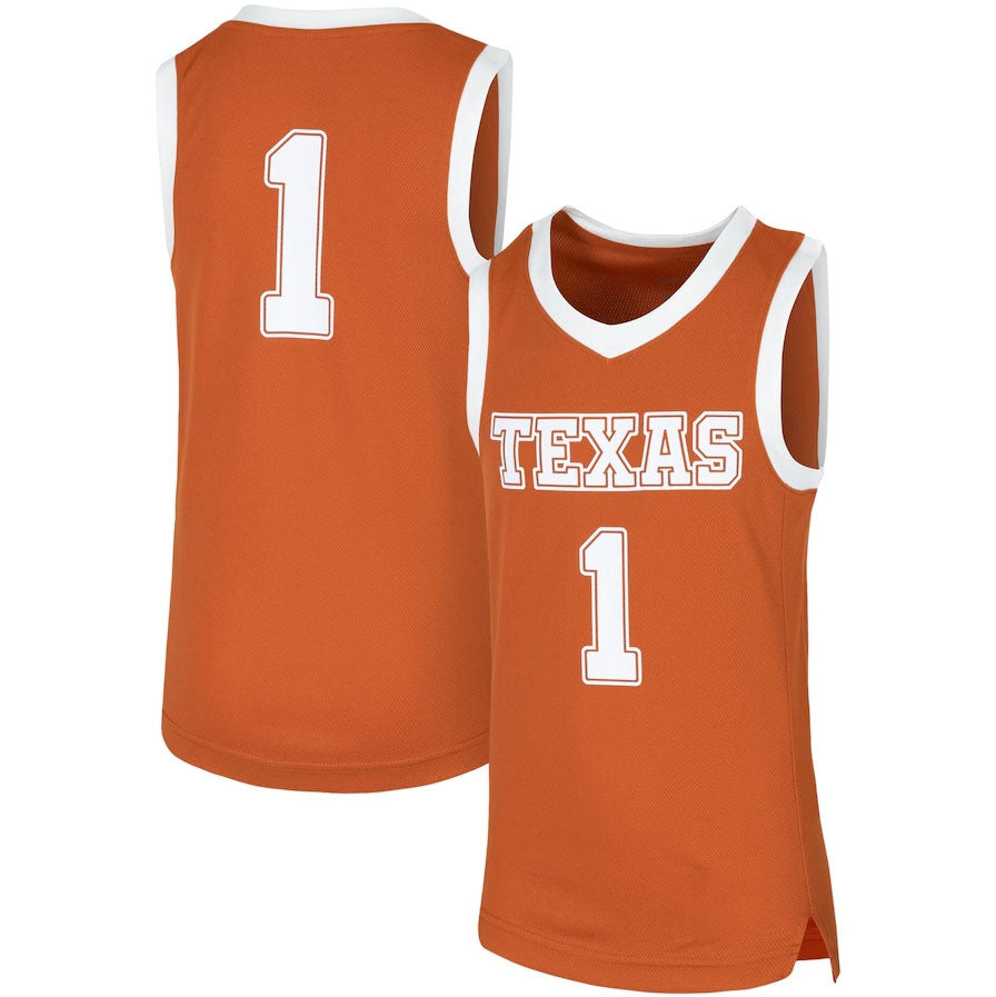 Custom #1 Orange Basketball Shirt Top
