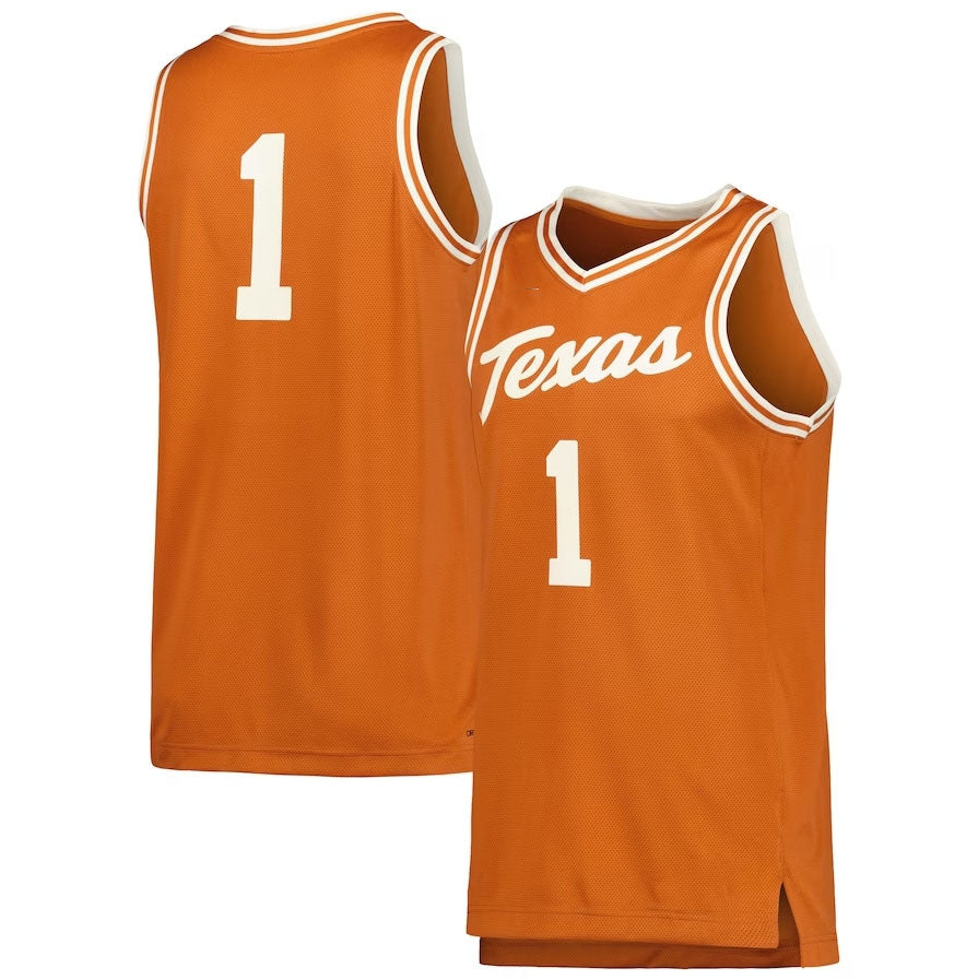 Custom #1 Cream Retro Basketball Shirt Top