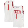 Custom #1 White Basketball Shirt Top