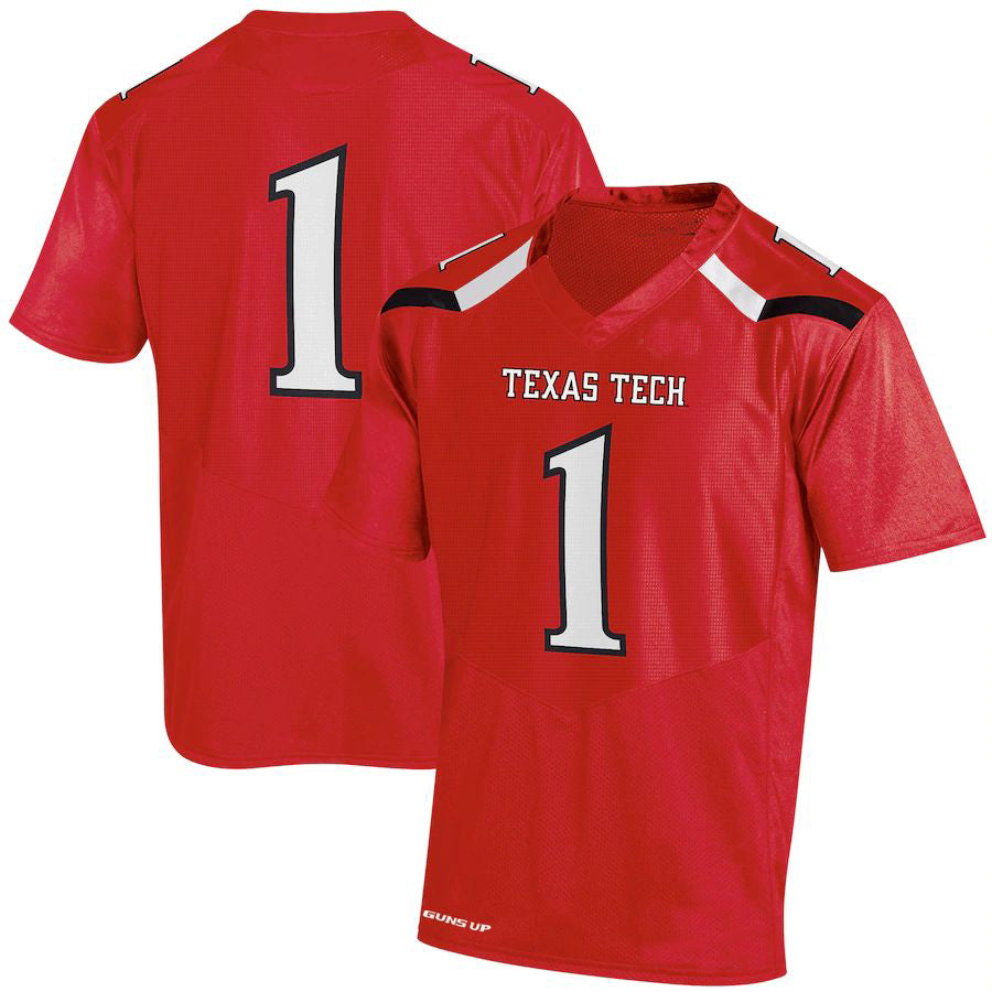 Custom #1 Red College Shirt Top