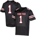 Custom #1 Black Throwback College Shirt Top