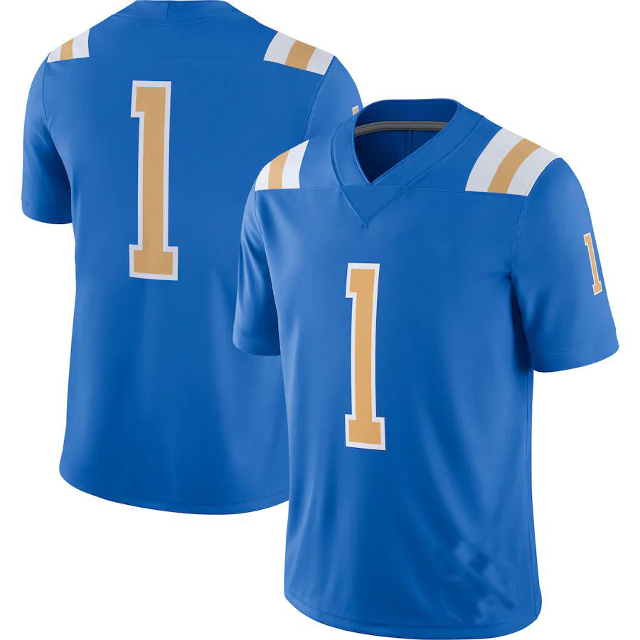 Custom #1 Blue College Shirt Top