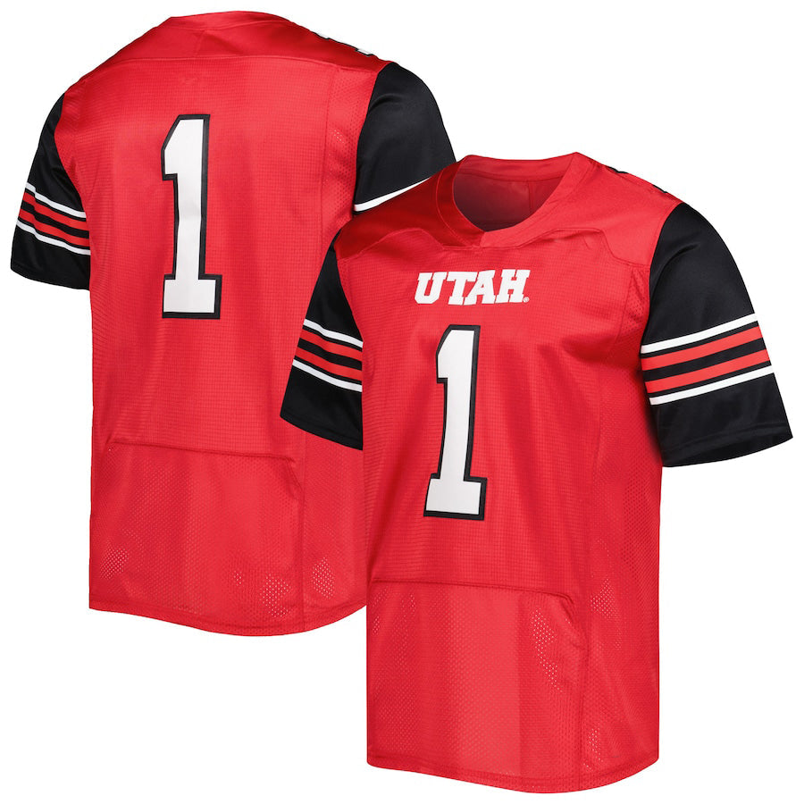 Custom #1 Red College Shirt Top