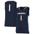 Custom #1 Navy CLE Basketball Shirt Top