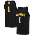 Custom #1 Black Retro College Shirt Top