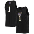 Custom #1 Black Basketball Shirt Top