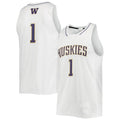 Custom #1 White Basketball Shirt Top