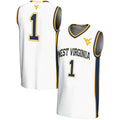 Custom #1 White Basketball Shirt Top